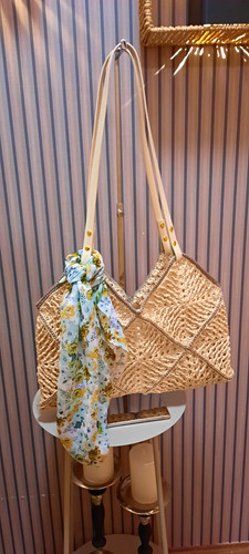 Damen schultertasche stroh - schultertasche,