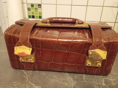 Vintage echtleder arztkoffer - vintage,
