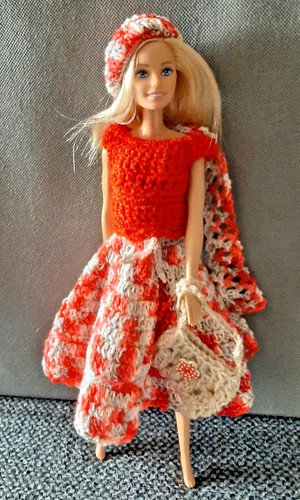 Barbie häkel kleid - barbie,