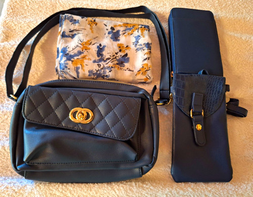 Damen shopping set blau 4tlg - blau,,