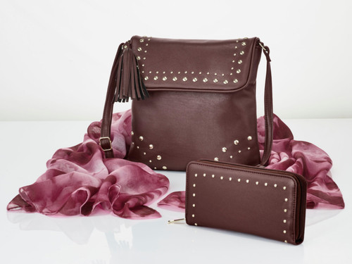 Handtasche mit schal und - handtasche,